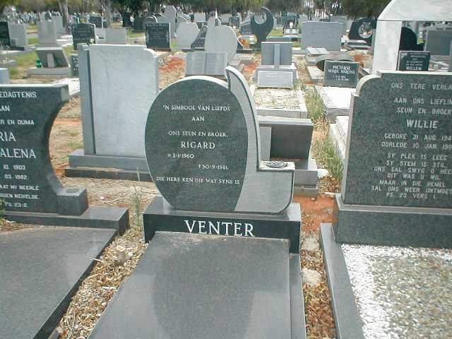 VENTER Rigard 19?0-1981
