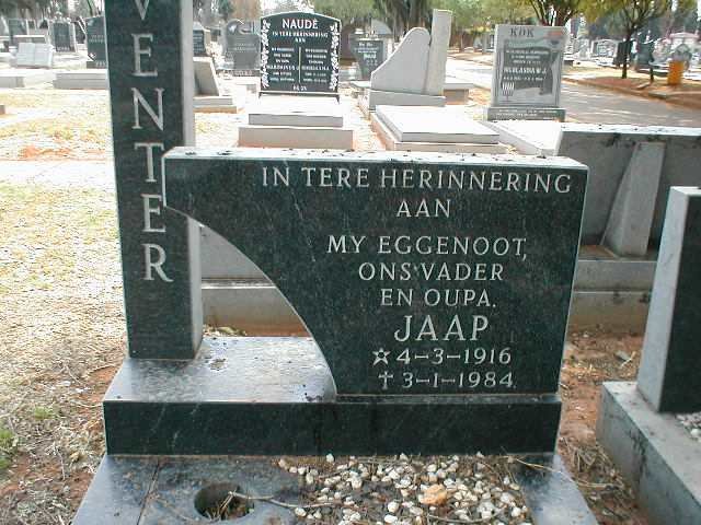 VENTER Jaap 1916-1984