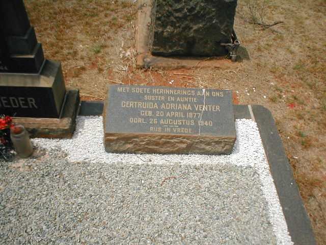 VENTER Gertruida Adriana 1877-1940