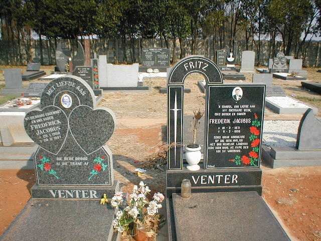 VENTER Frederick Jacobus 195?-1997 :: VENTER Frederik Jacobus 1971-19?9
