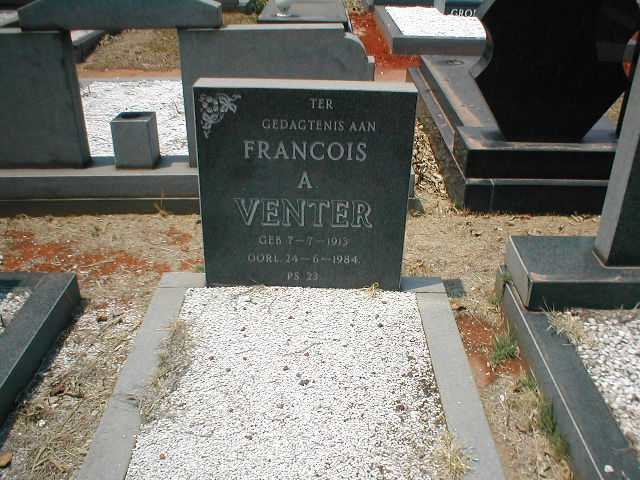 VENTER Francois A. 1913-1984