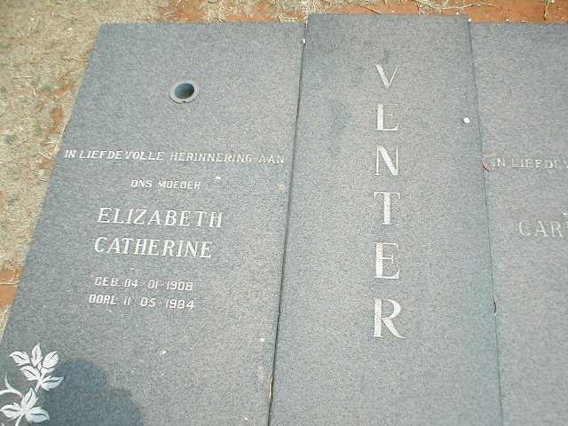 VENTER Elizabeth Catherine 1908-1984