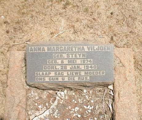 VILJOEN Anna Margaretha nee STEYN 1874-1940