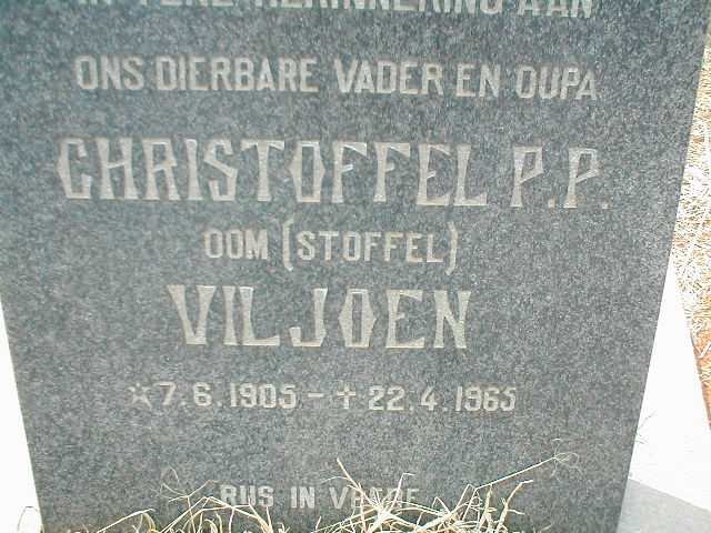 VILJOEN Christoffel P.P. 1905-1965