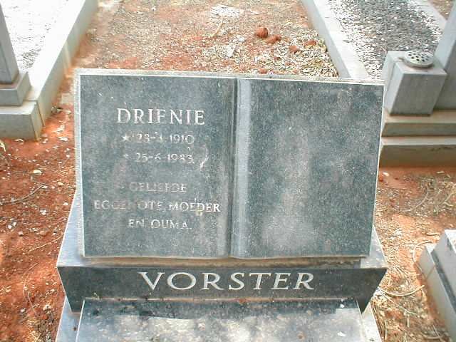 VORSTER Drienie 1910-1983