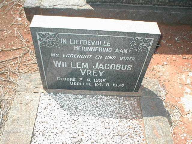 VREY Willem Jacobus 1936-1974