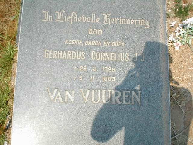 VUUREN Gerhardus Cornelius J.J., van 1926-1983