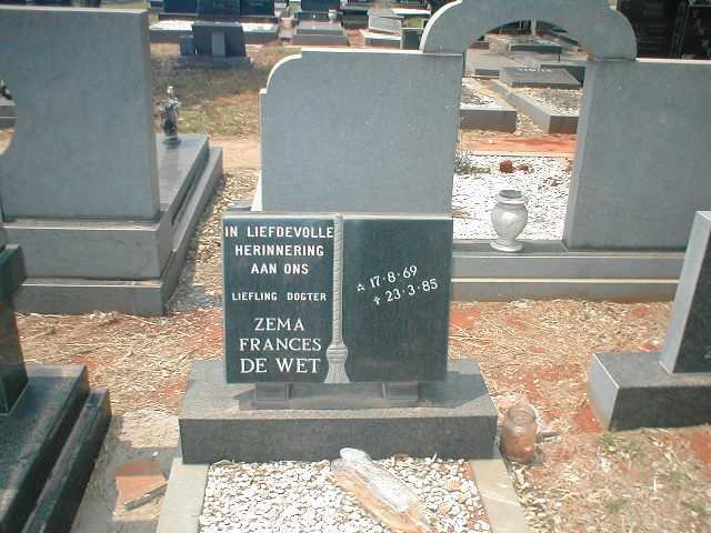 WET Zema Frances, de 1969-1985
