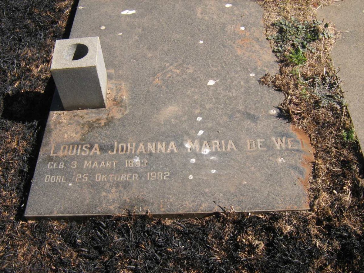 WET Louisa Johanna Maria, de 1893-1982