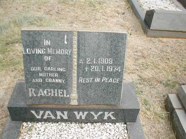 WYK Rachel, van 1909-1974
