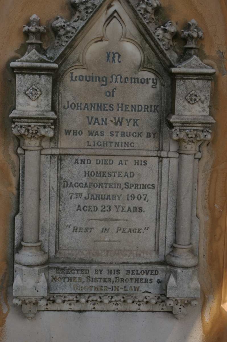 WYK Johannes Hendrik, van -1907