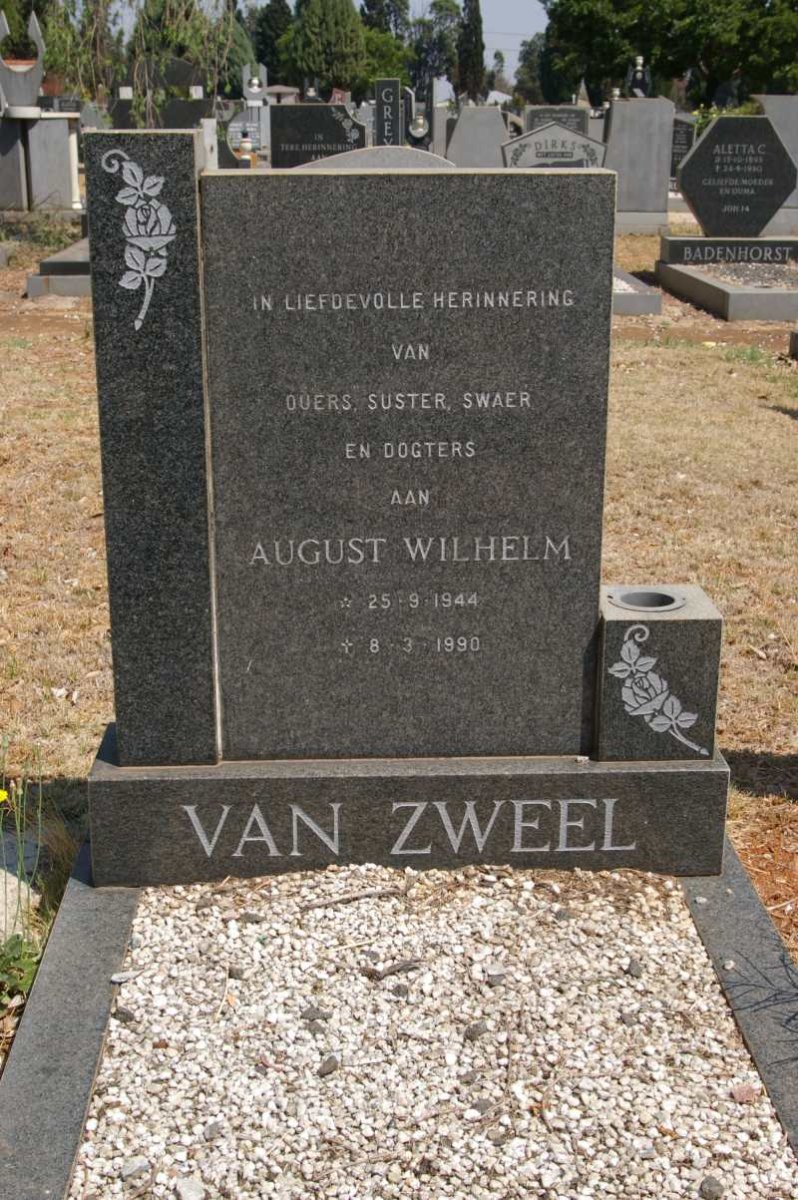 ZWEEL August Wilhelm, van 1944-1990