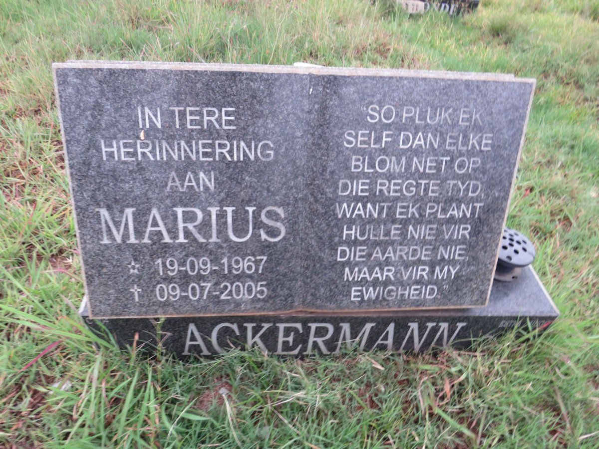 ACKERMANN Marius 1967-2005