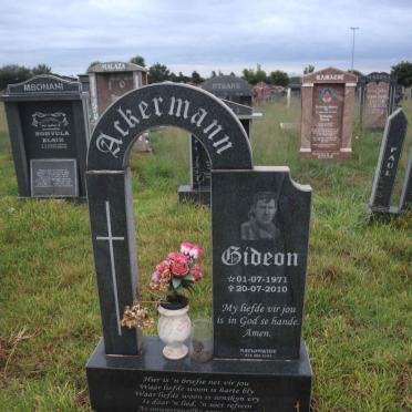 ACKERMANN Gideon 1971-2010
