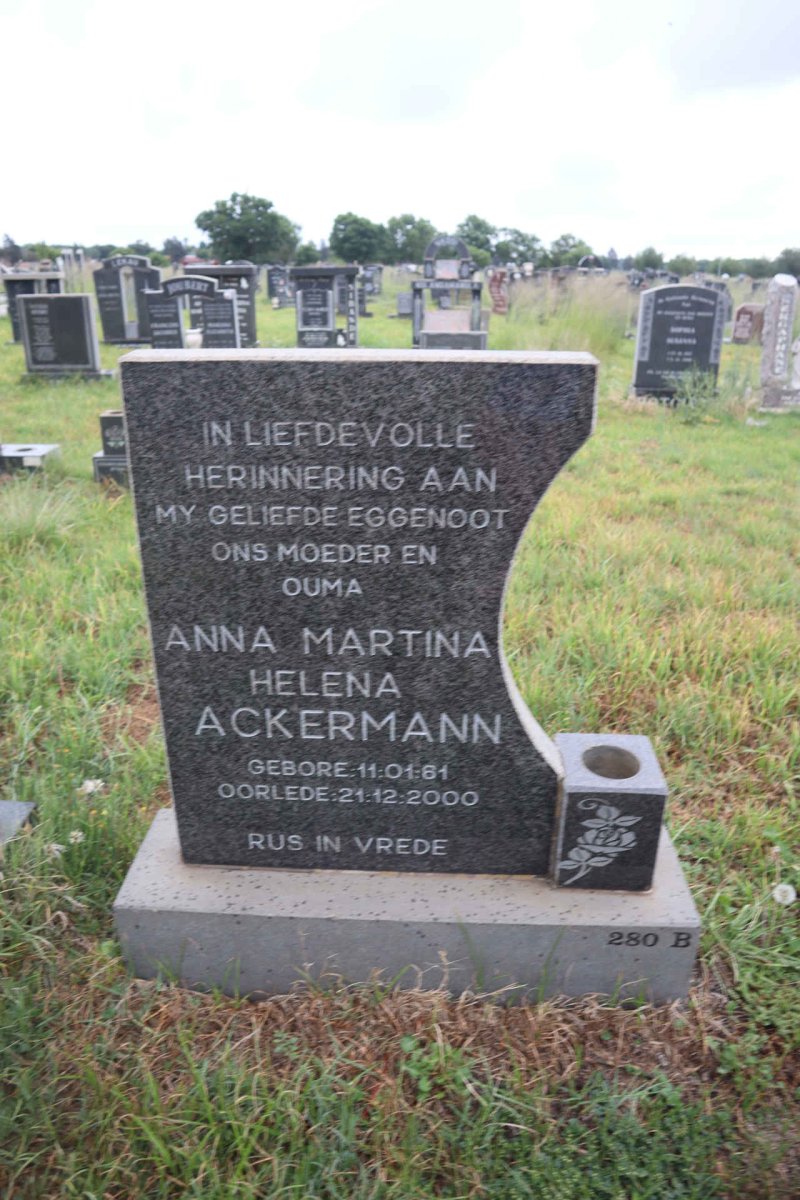 ACKERMANN Anna Martina Helena 1961-2000