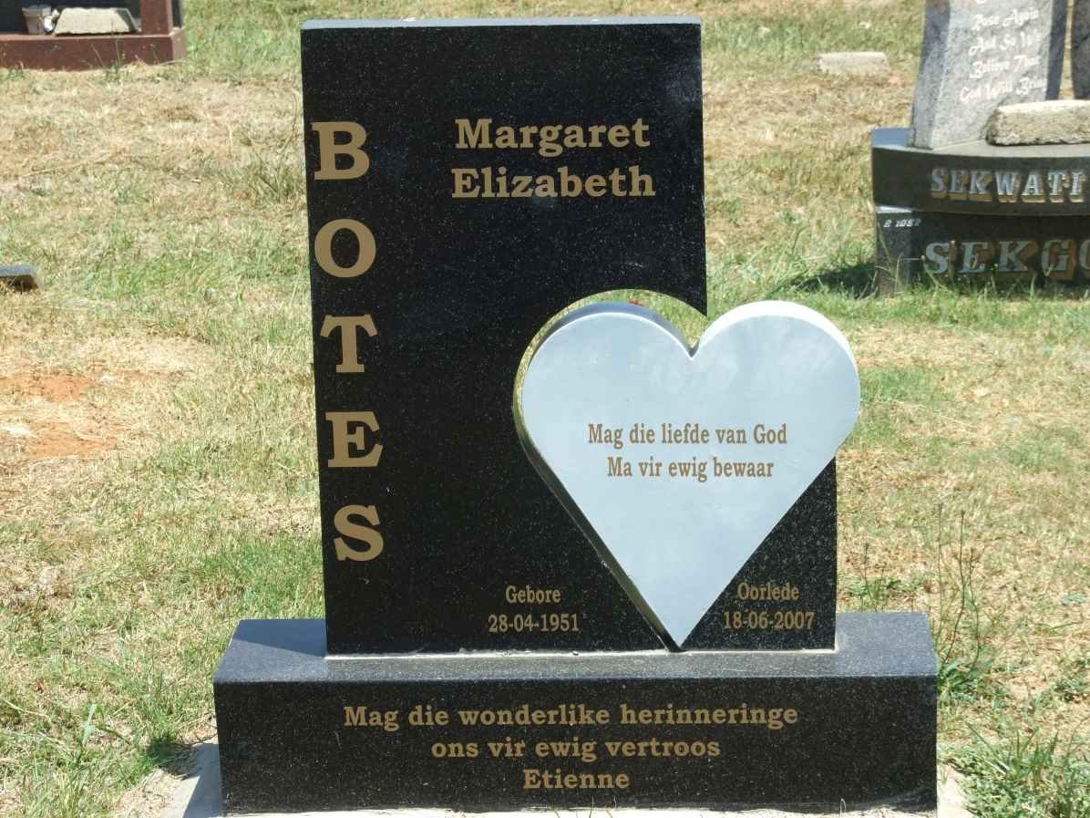 BOTES Margaret Elizabeth 1951-2007