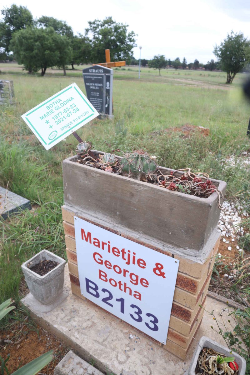 BOTHA George & Marie Glodina 1977-2021