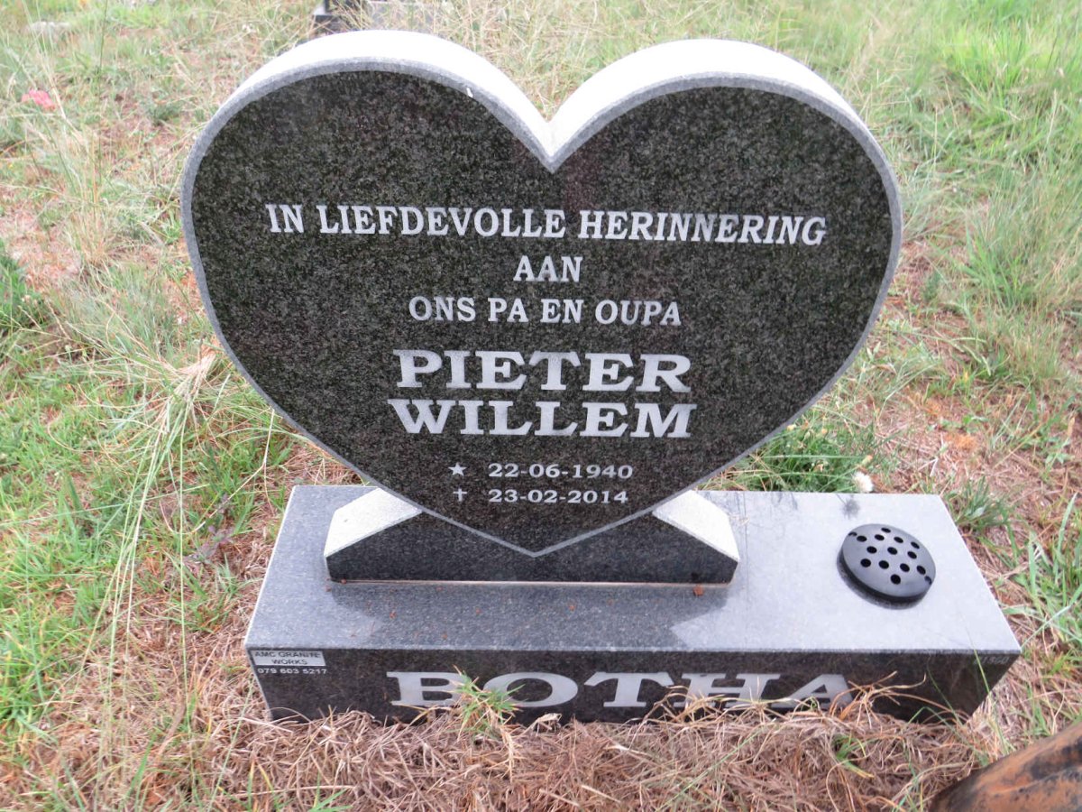 BOTHA Pieter Willem 1940-2014