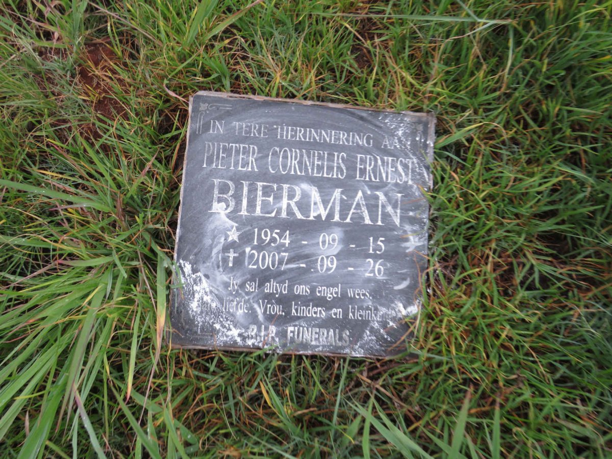 BIERMAN Pieter Cornelis Ernest 1954-2007