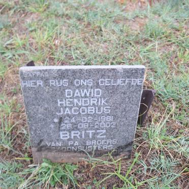 BRITZ Dawid Hendrik Jacobus 1961-2002