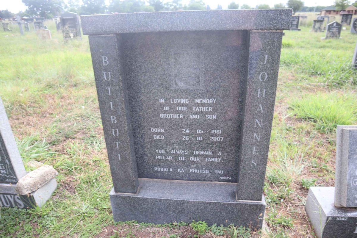 BUTIBUTI Johannes 1961-2007