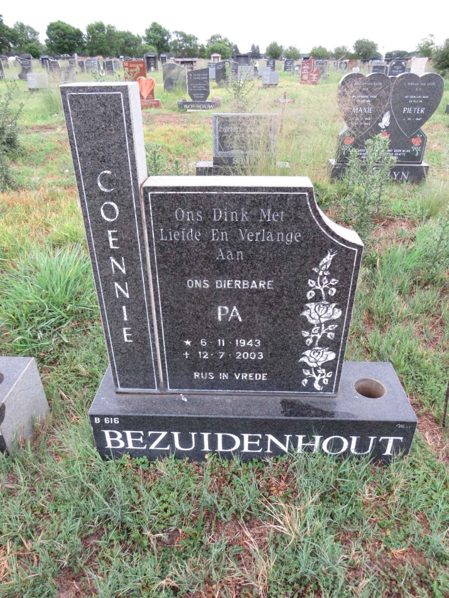 BEZUIDENHOUT Coennie 1943-2003
