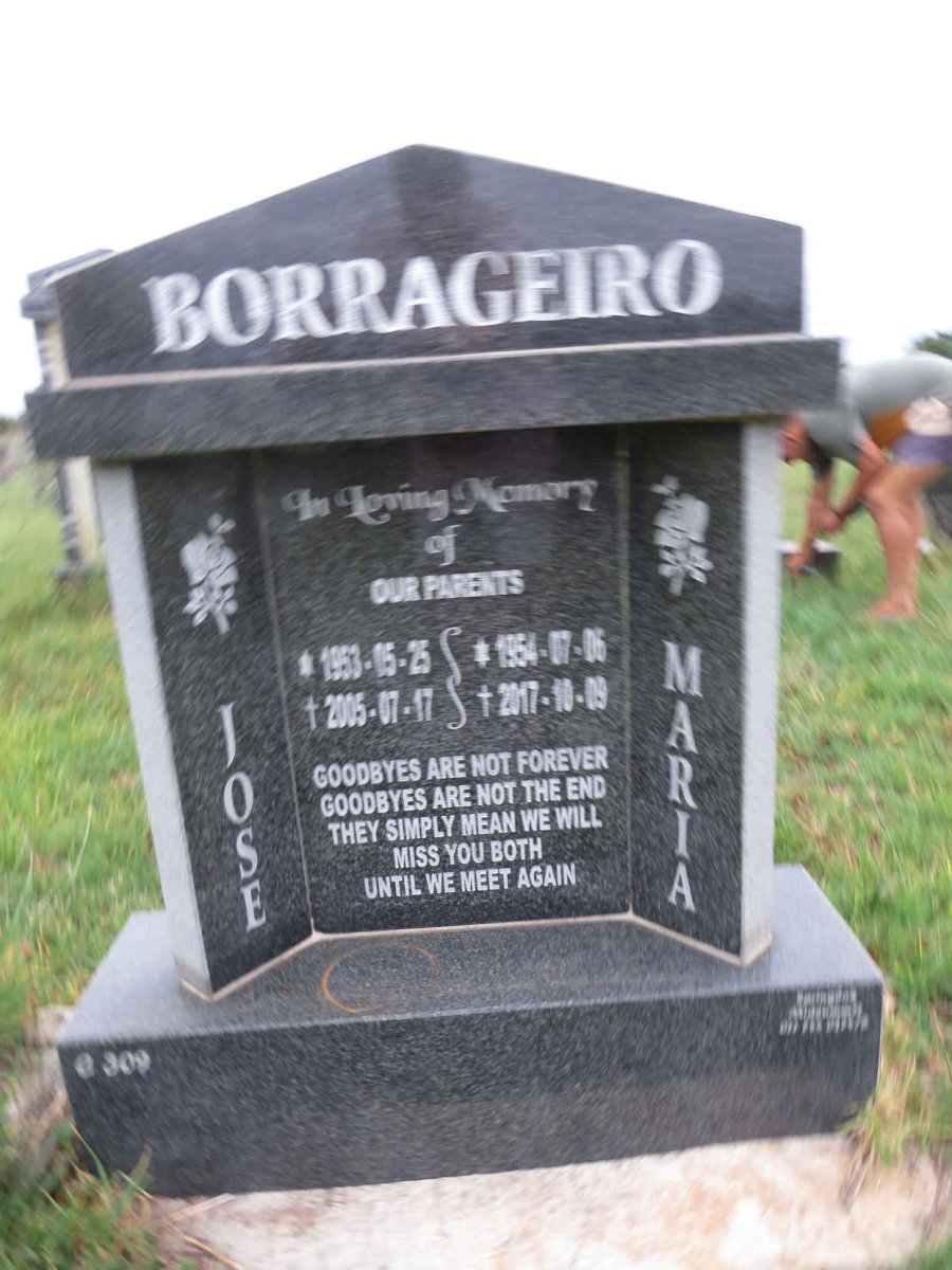BORRAGEIRO Jose 1953-2005 & Maria 1954-2017