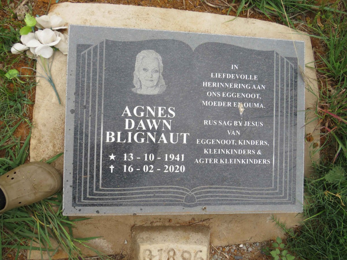 BLIGNAUT Agnes Dawn 1941-2020