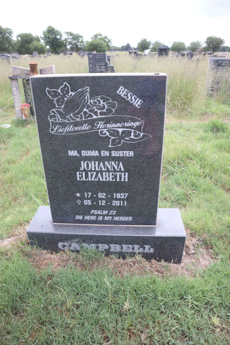 CAMPBELL Johanna Elizabeth 1937-2011