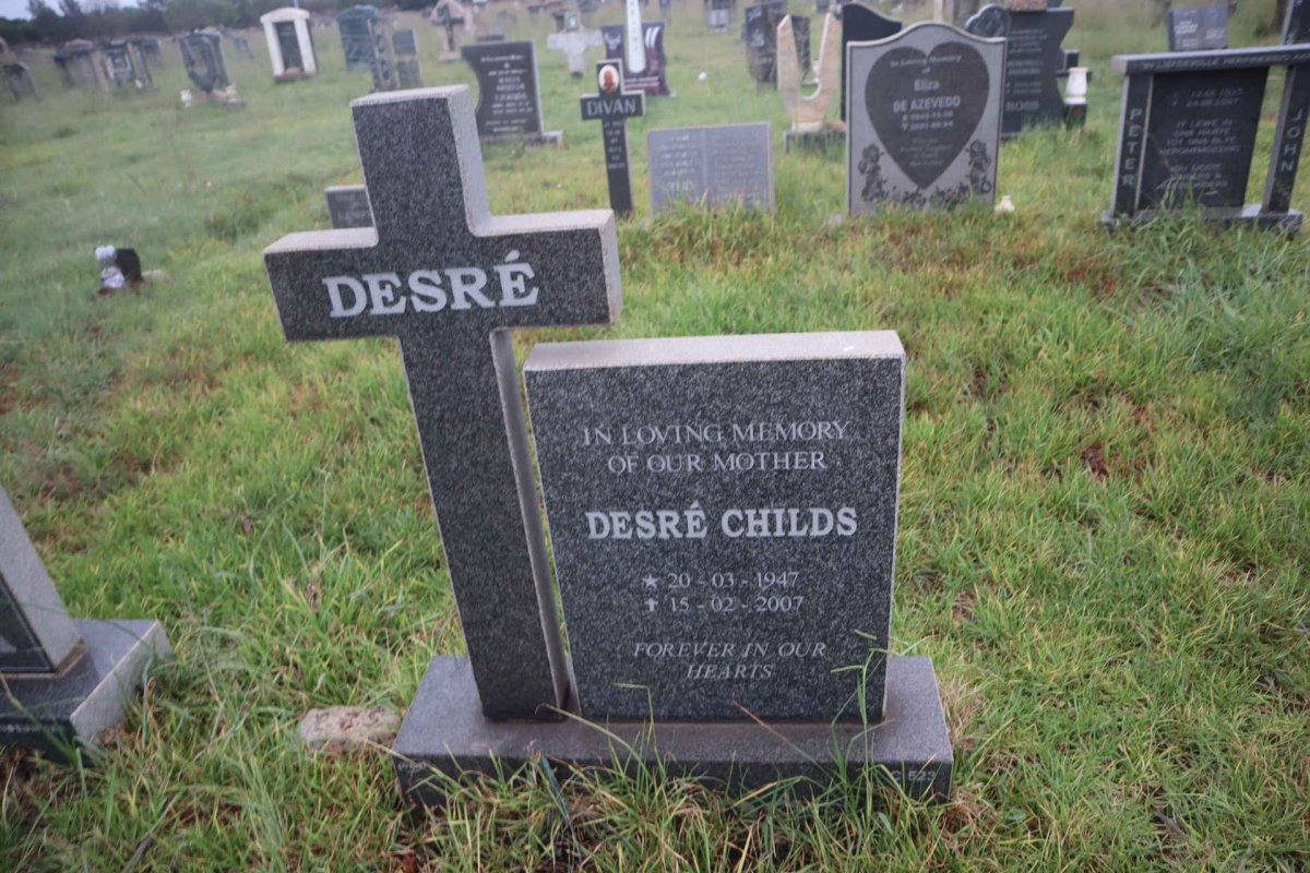 CHILDS Desre 1947-2007