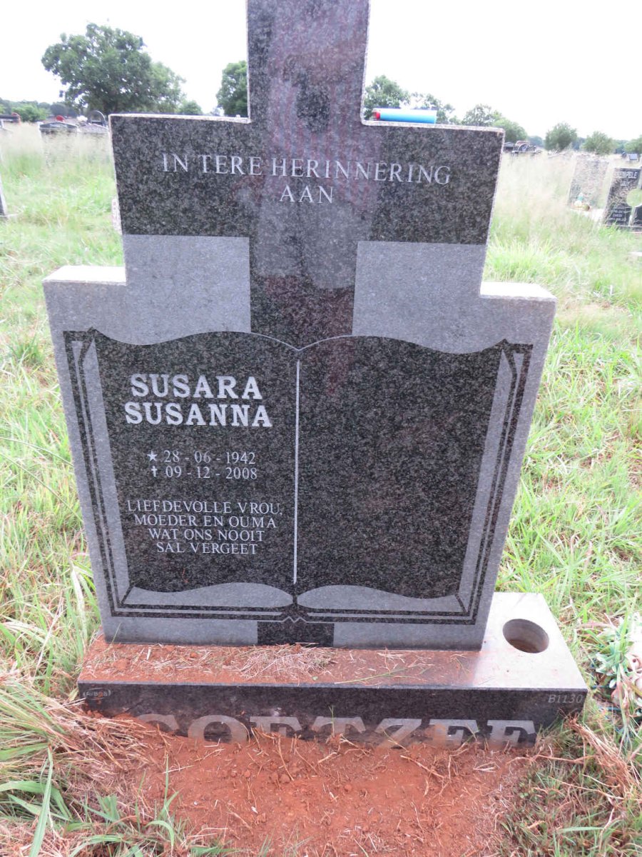 COETZEE Susara Susanna 1942-2008