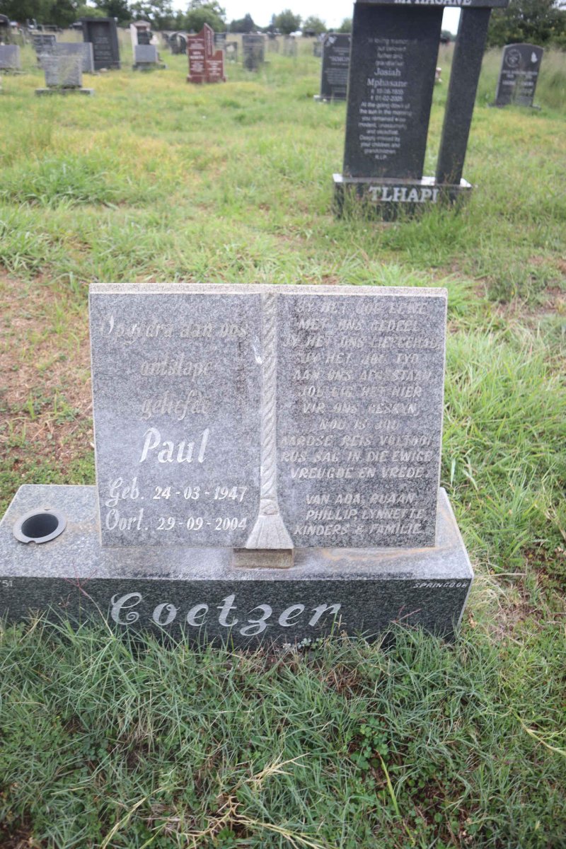 COETZER Paul 1947-2004