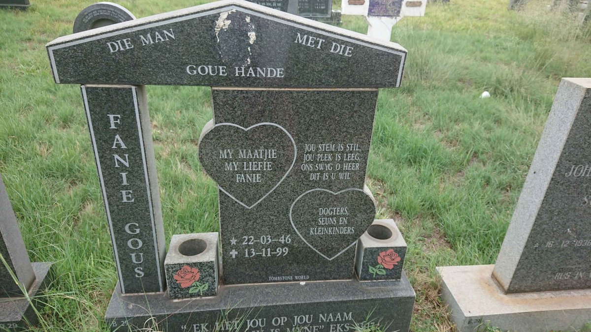 GOUS Fanie 1946-1999