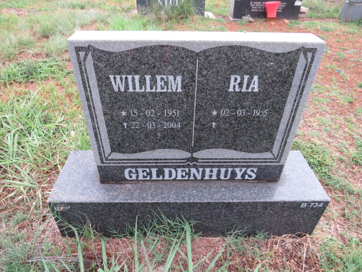 GELDENHUYS Willem 1951-2004 & Ria 1955-