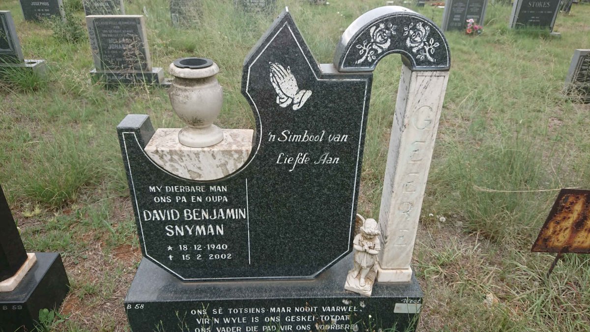 GEERE David Benjamin Snyman 1940-2002