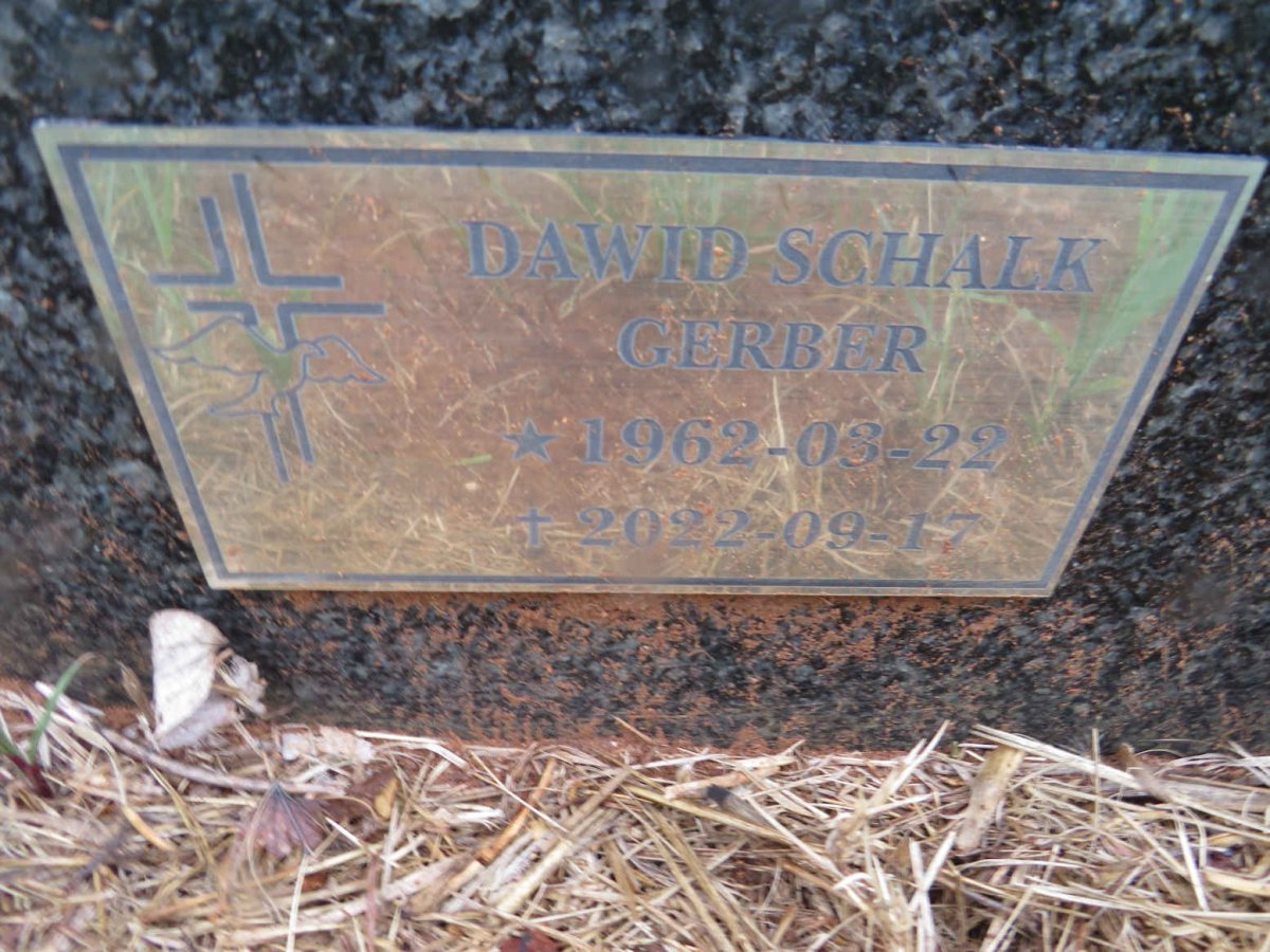 GERBER Dawid Schalk 1962-2022
