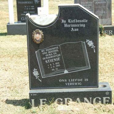GRANGE Stienie, le 1941-2003