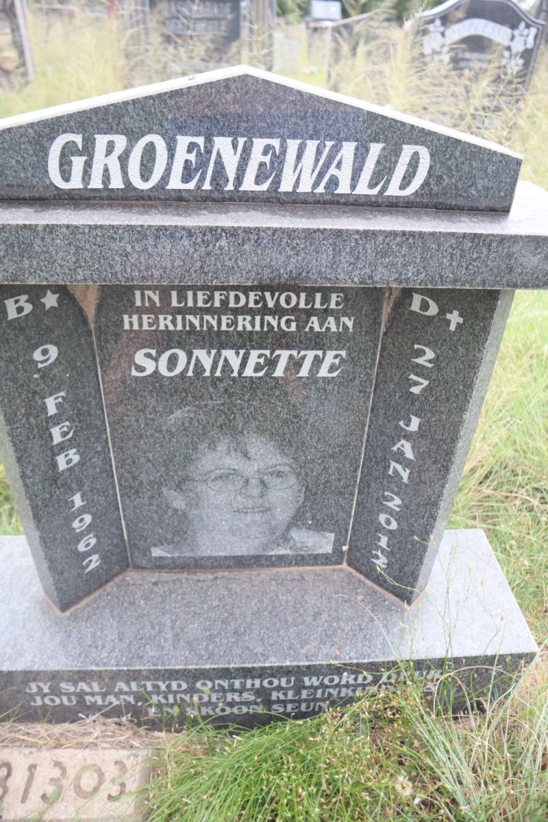GROENEWALD Sonnette 1962-2012