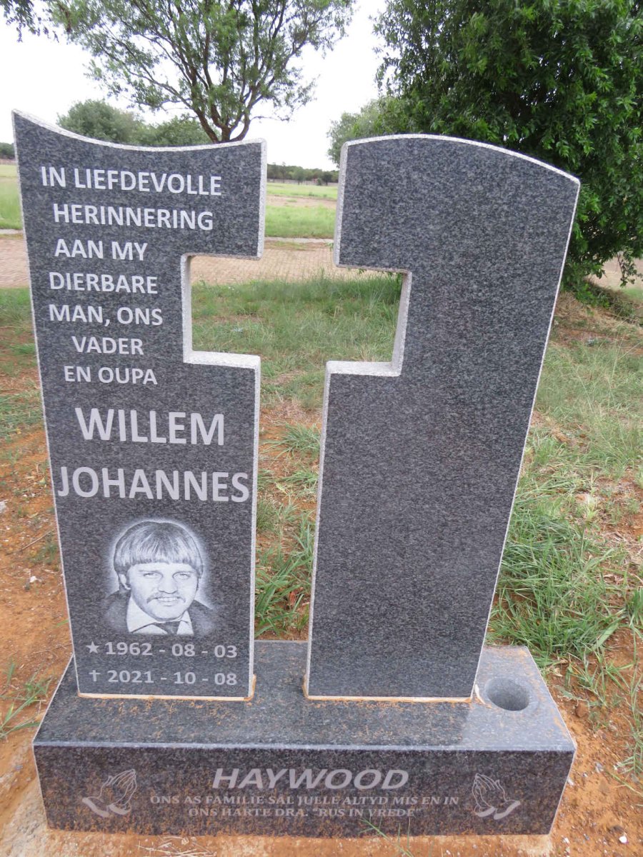 HAYWOOD Willem Johannes 1962-2021
