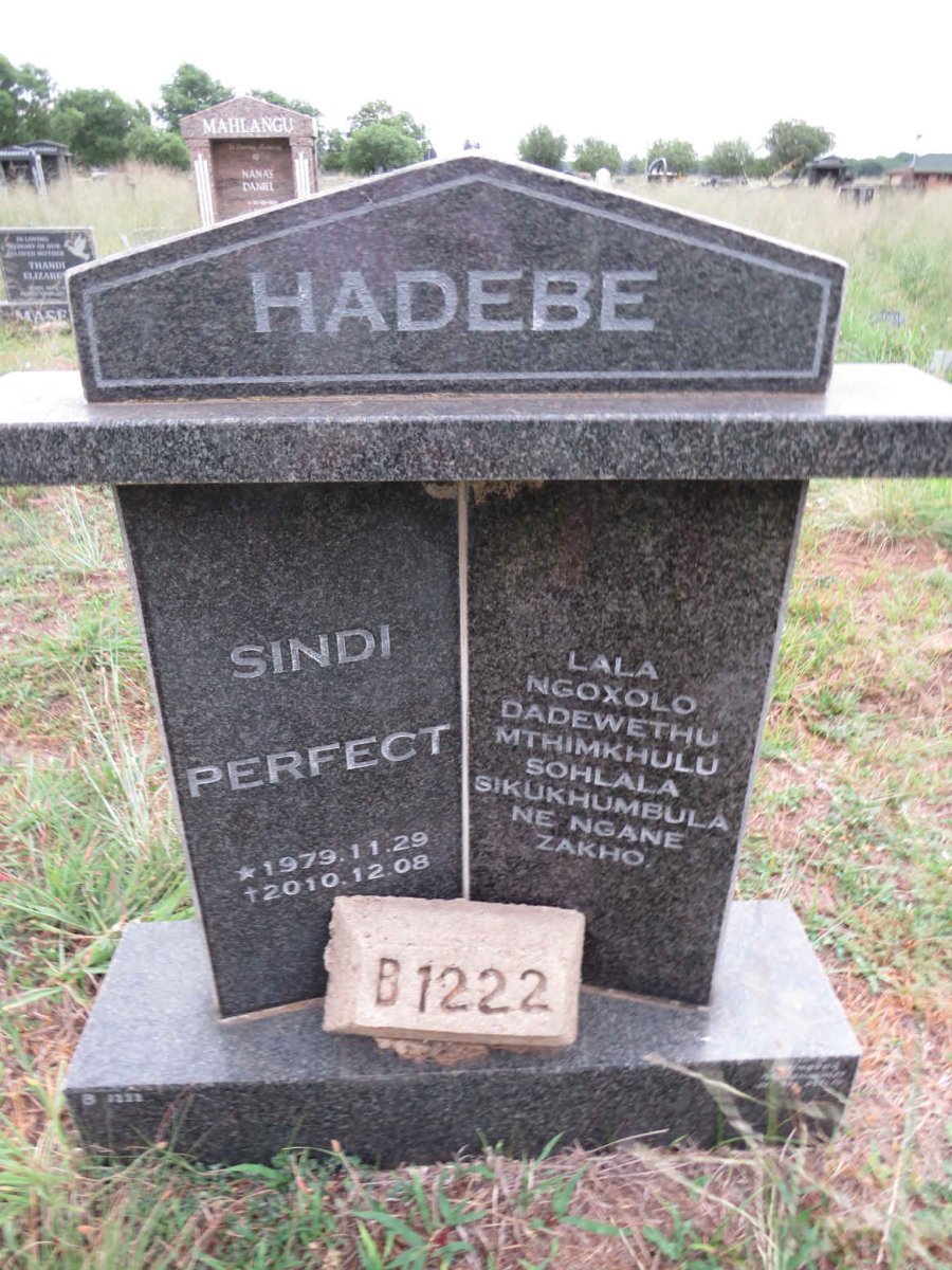 HADEBE Sindi Perfect 1979-2010