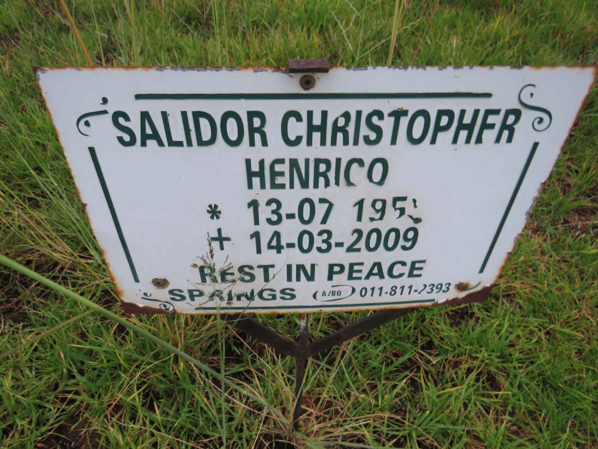 HENRICO Salidor Christopher 195?-2009