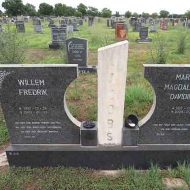JACOBS Willem Fredrik 1917-2003 & Maria Magdalena Davidina 1917-2004
