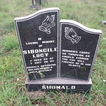 KHUMALO Sibongile Lucy 1942-2017
