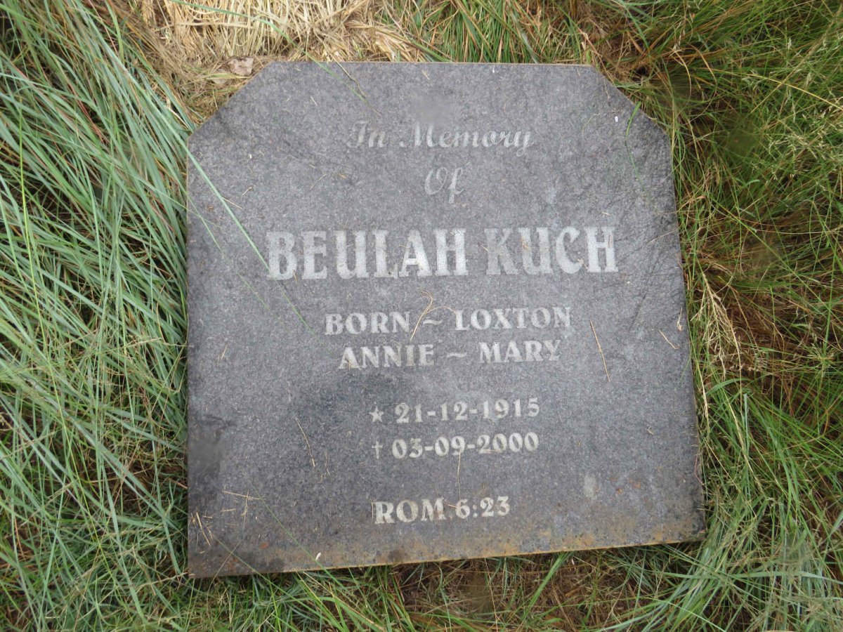 KUCH Beulah nee LOXTON 1915-2000