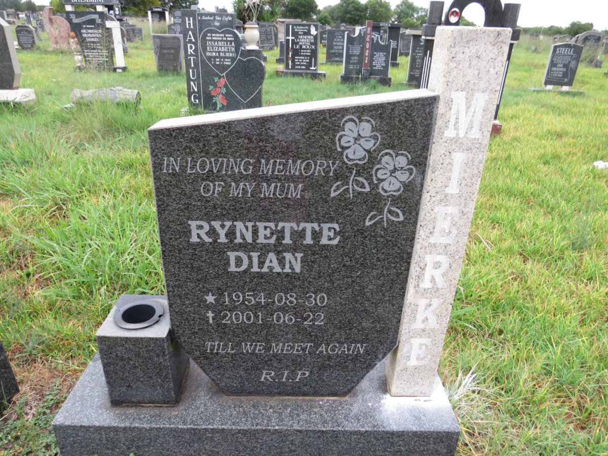 MIERKE Rynette Dian 1954-2001