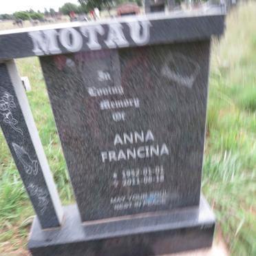 MOTAU Anna Francina 1992-2011