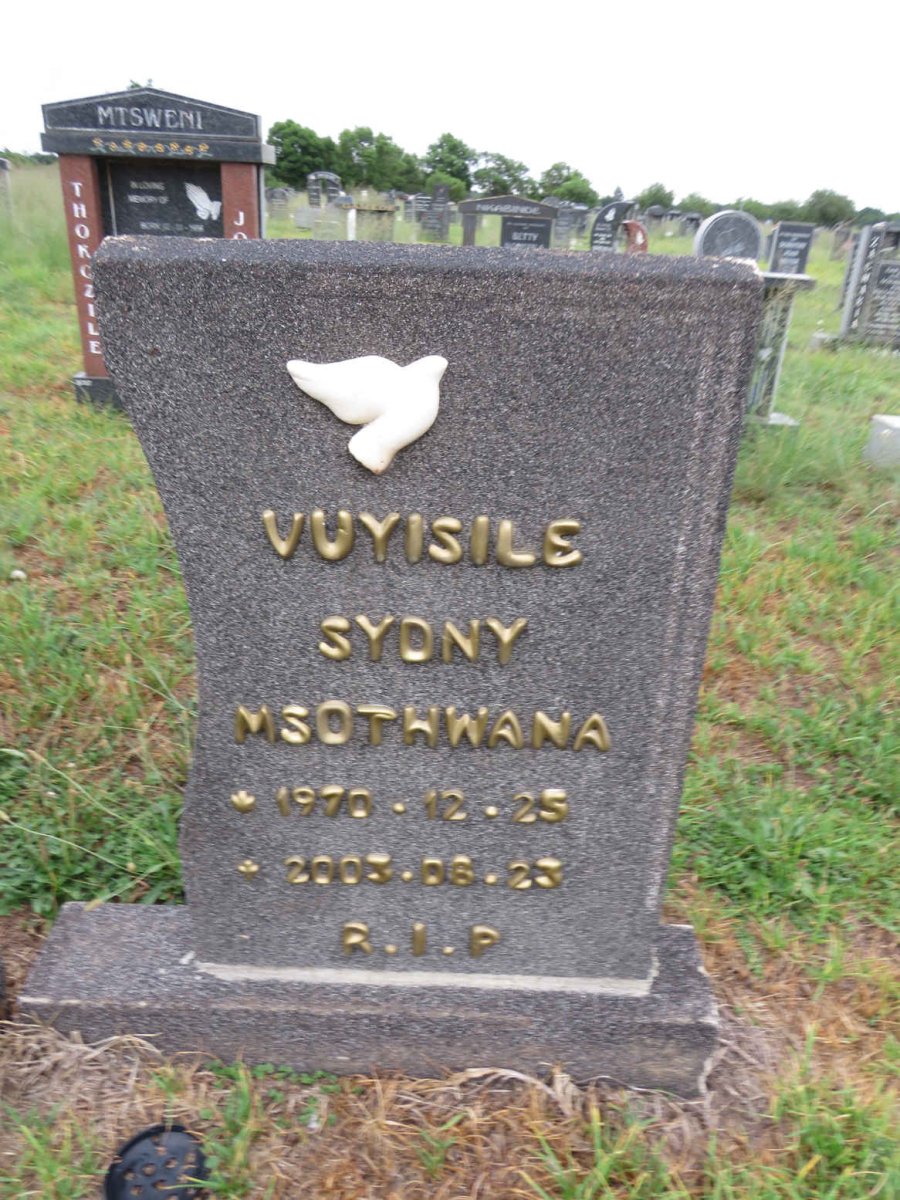 MSOTHWANA Vuyisile Sydny 1970-2003