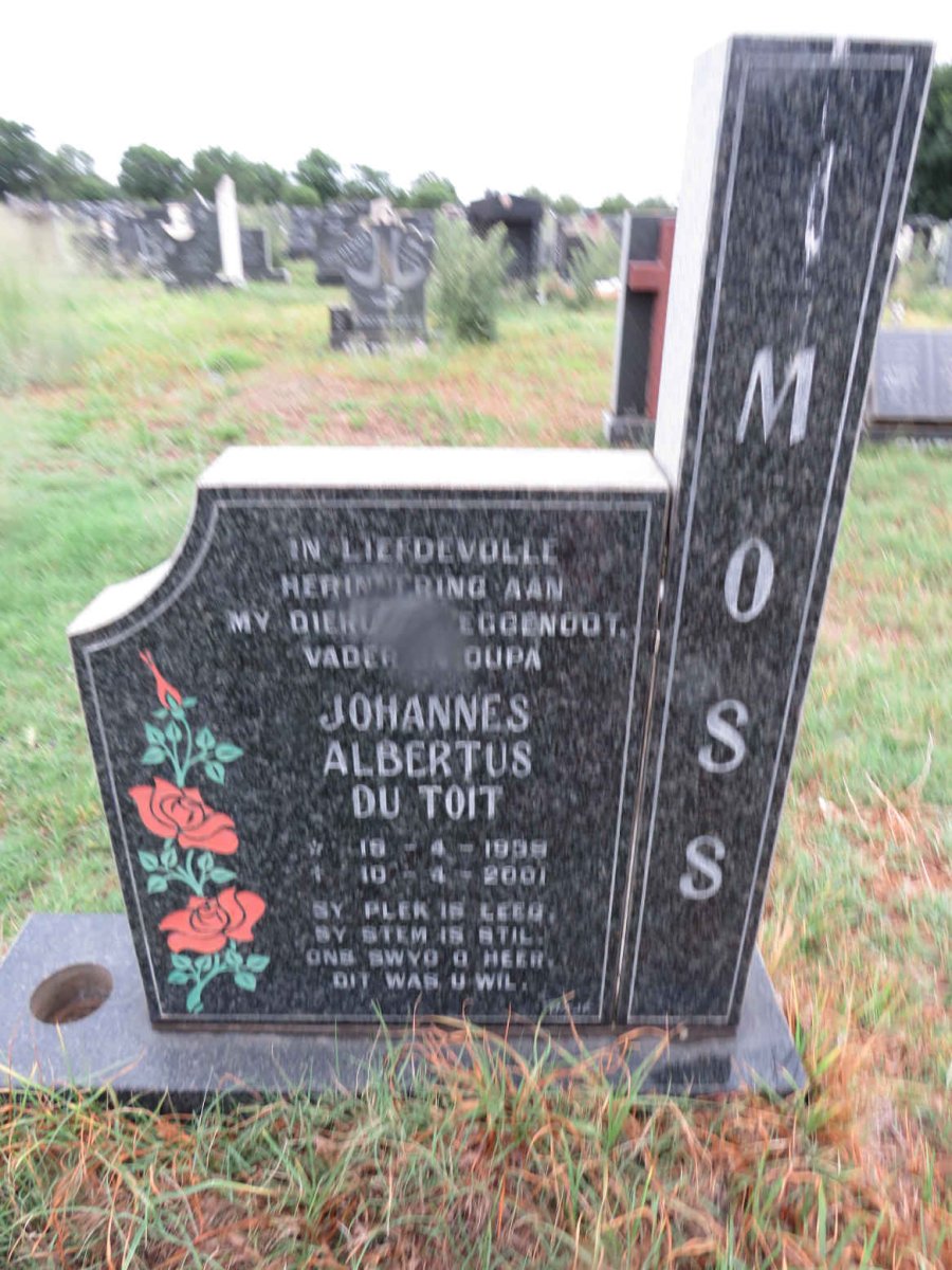 MOSS Johannes Albertus Du Toit 1939-2001