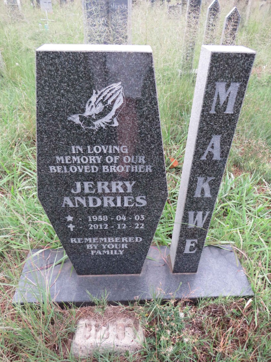MAKWE Jerry Andries 1958-2012