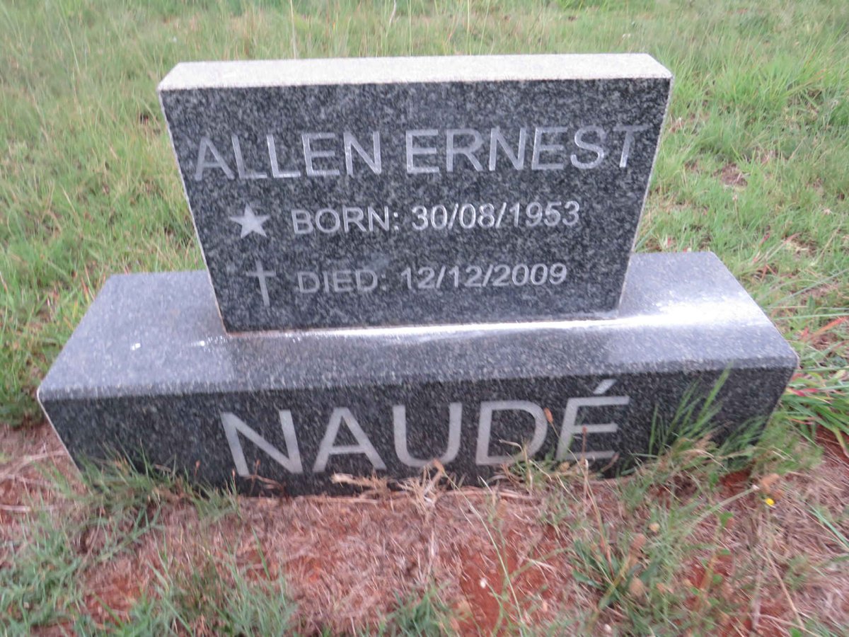NAUDE Allen Ernest 1953-2009